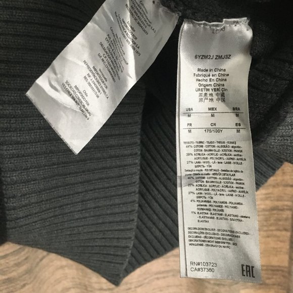 Cable Knit Llama Wool + Cotton Ribbed Sleeve Sweater - Picture 15 of 15